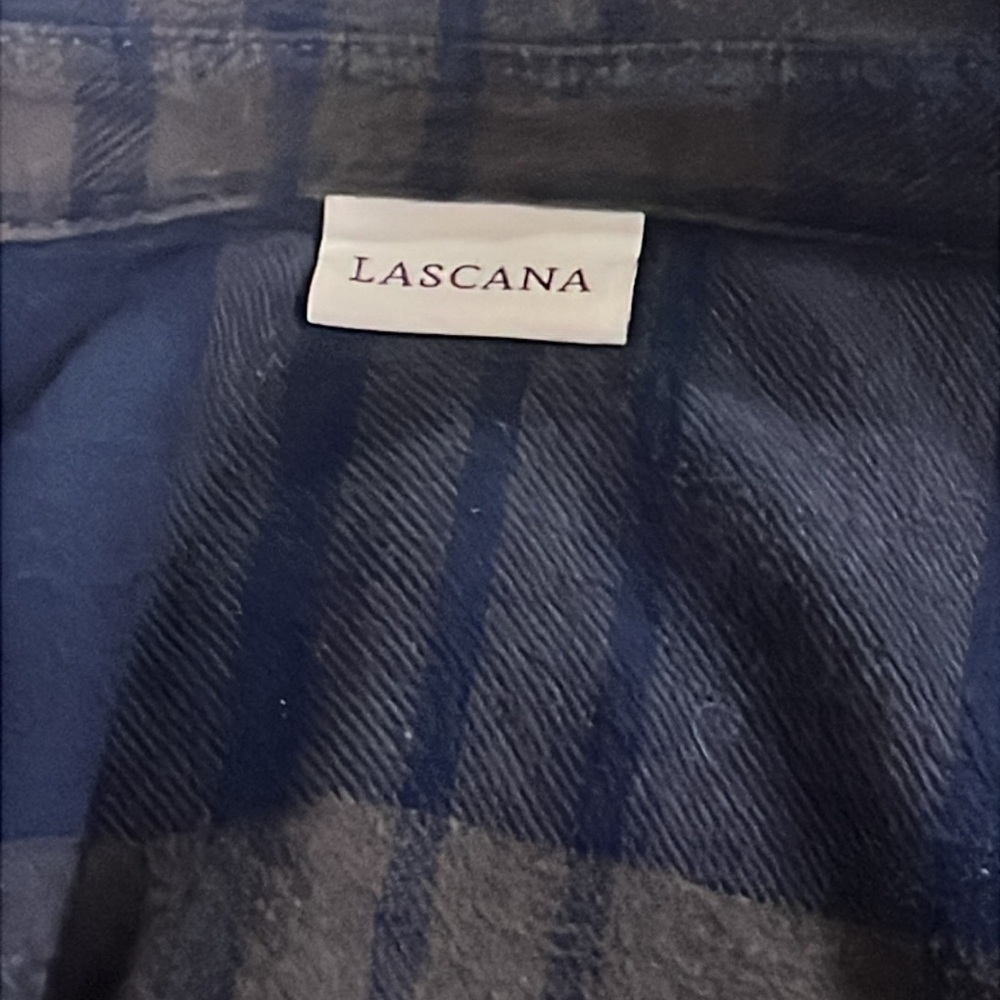 Lascana plaid tab sleeve top - Picture 4 of 5